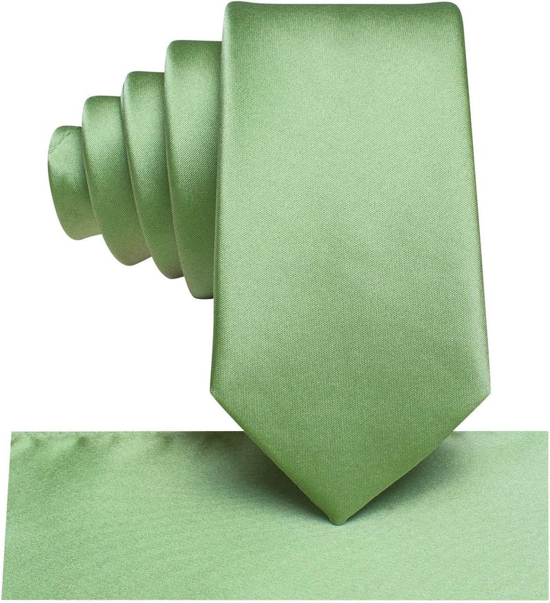 Dubulle Ties for Boys Self Tie Silk Paisely Striped Kids Necktie and Pocket Square Set for Age 8-11 - Image 2